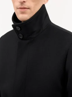 Tiger of Sweden Aleric Funnel-Neck Coat Black