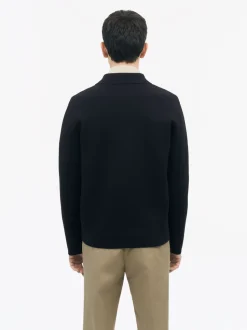 Tiger of Sweden Celyn Wool Blend Zip-up Cardigan Dark Blue