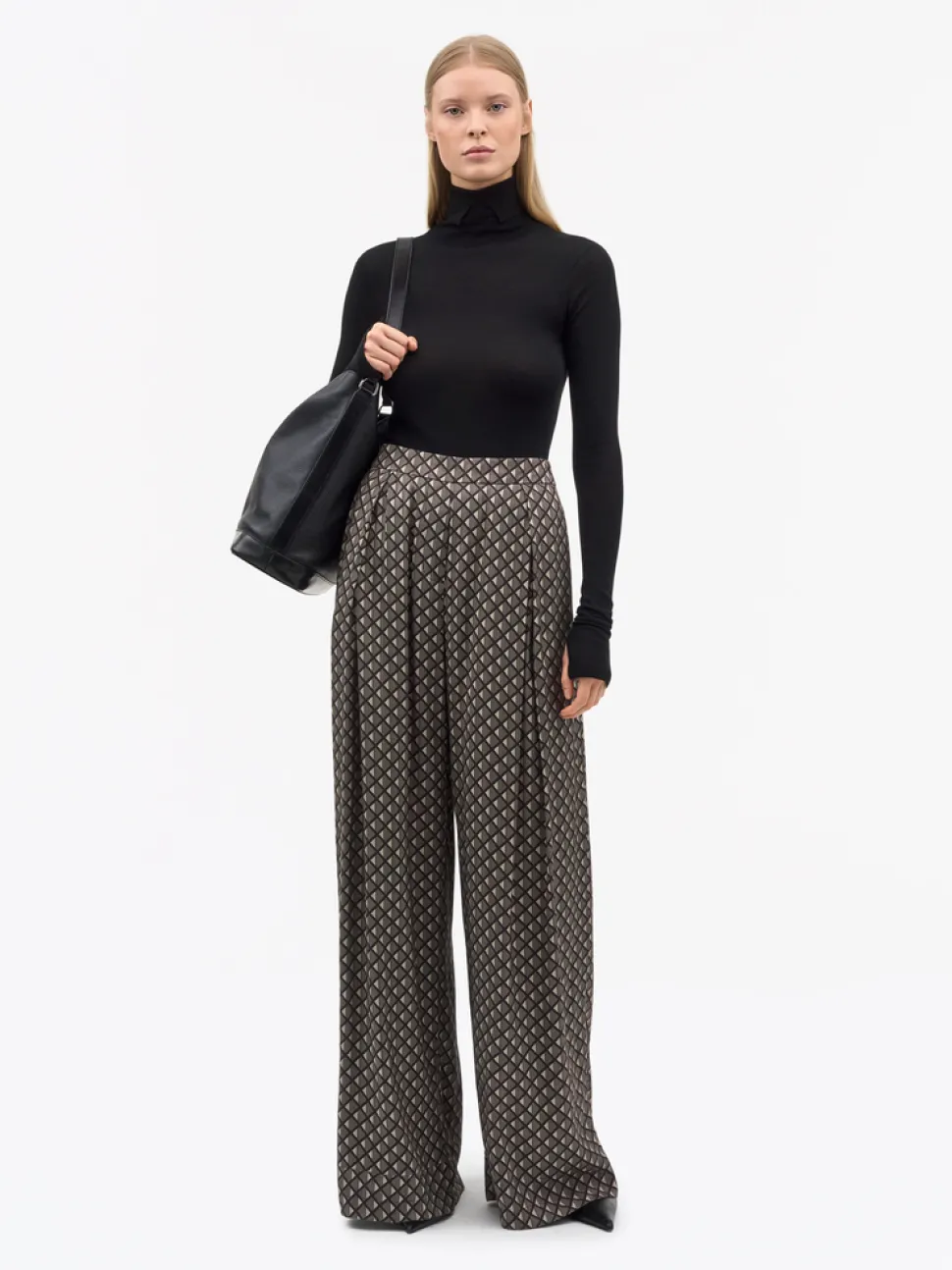 Tiger  of Sweden Cora Printed Draped Trousers