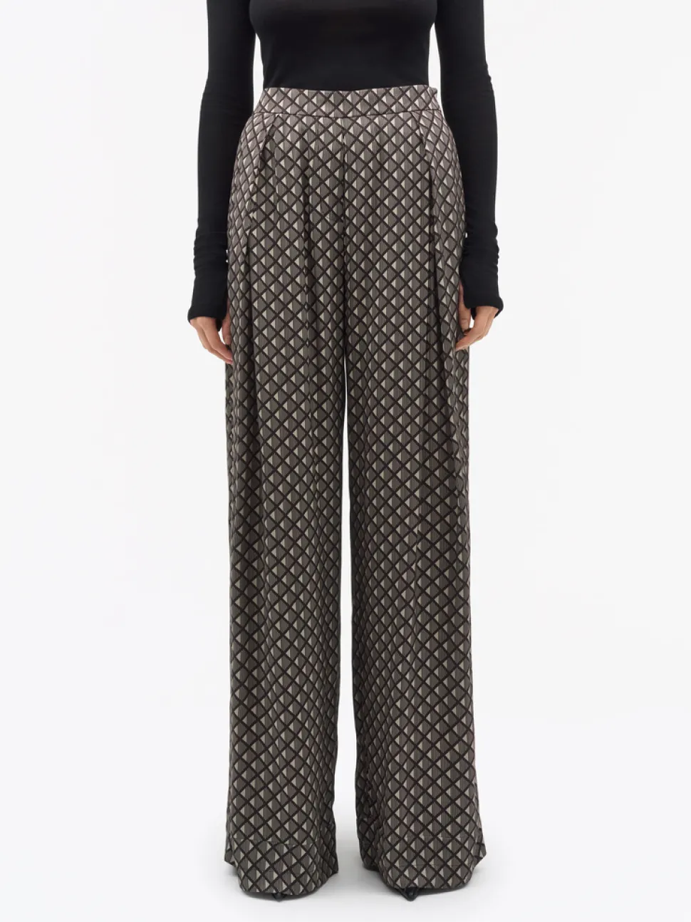 Tiger  of Sweden Cora Printed Draped Trousers