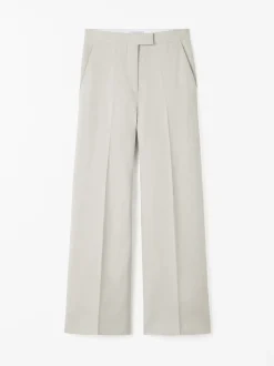 Tiger of Sweden Irit Flared Leg Trousers Beige