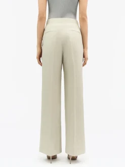 Tiger of Sweden Irit Flared Leg Trousers Beige