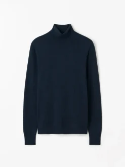 Tiger of Sweden Nevile Turtleneck Wool Sweater Dark Blue