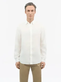 Tiger of Sweden Spenser Casual Linen Shirt Off White