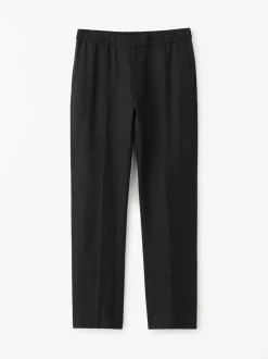 Tiger of Sweden Tannen Drawstring Linen Trousers Black
