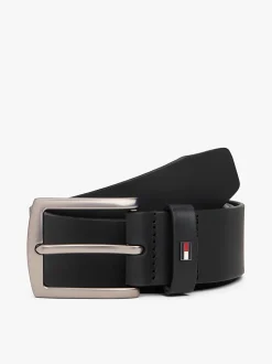 Tommy Hilfiger Denton Leather Belt Gift Box Black