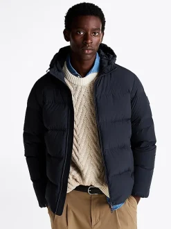 Tommy Hilfiger Down Hooded Puffer Jacket Desert Sky