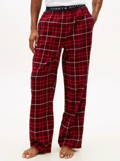 Tommy Hilfiger Original Flannel Pyjama Bottoms Red Reiker Tartan