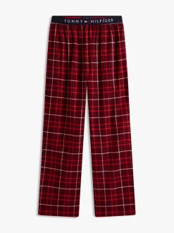 Tommy Hilfiger Original Flannel Pyjama Bottoms Red Reiker Tartan