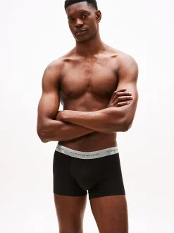 Tommy Hilfiger 3-Pack Signature Logo Metallic Waistband Trunks