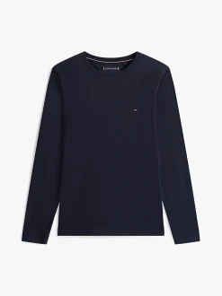 Tommy Hilfiger Slim Long Sleeve T-Shirt Navy Blue