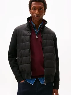 Tommy Hilfiger Smart Casual Mixed Texture Zip-Thru Jacket Black