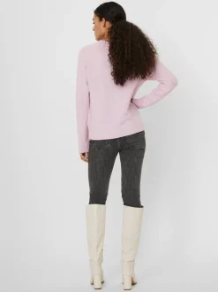 Vero Moda Vmdoffy Ls O Neck Blouse Purple Pastel Lavender