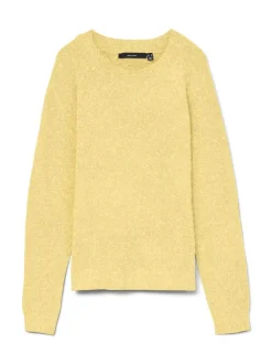 Vero Moda Vmdoffy  Ls O Neck Blouse Yellow Lemon Meringue