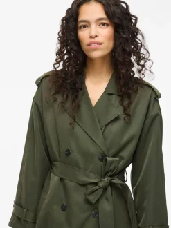 Viaddison Long Trenchcoat Deep Depths