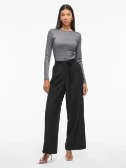 Vicatalina Wide Pants Black Beauty