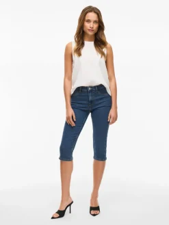 Vijeggy Capri Jeans Medium Blue Denim