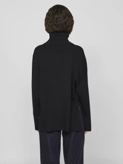 Vila Ostria Rollneck Knit Black Beauty