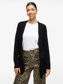 Vila Ril Open Cardigan Black