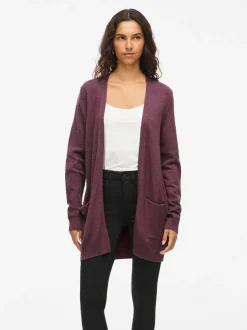 Vila Ril Open Cardigan Fig