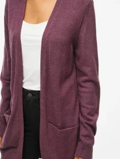 Vila Ril Open Cardigan Fig