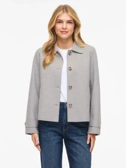 Vila Vijuice Ls Short Jacket Light Grey Melange