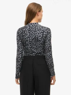 Vileoa High Neck Top Glacier Gray