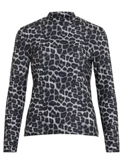 Vileoa High Neck Top Glacier Gray