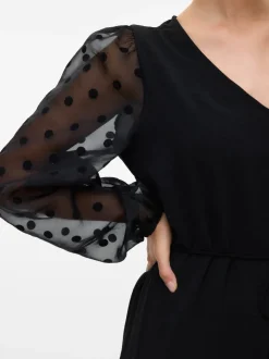 Vmalva V-Neck Dress Black