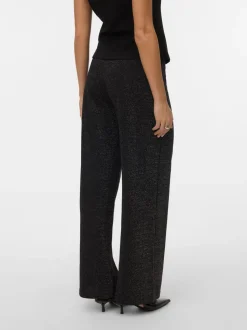 Vmberlin Wide Glitter Pants Black