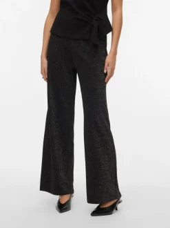 Vmberlin Wide Glitter Pants Black