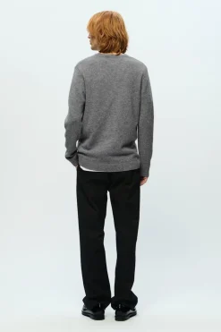 WWTay Lambswool Pullover Light Grey Melange